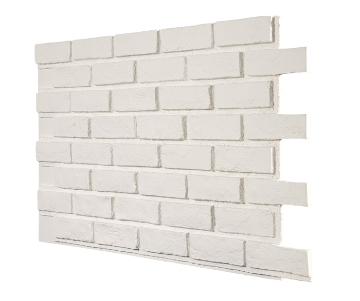 Tumbled Select Brick Interlock - White